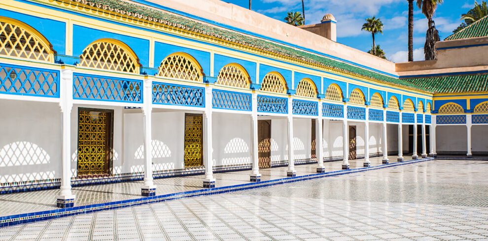 Best Tours Morocco Luxury Morocco Tours Marrakech Marrakech Palais De La Bahia Cour D Honneur 990x490 1