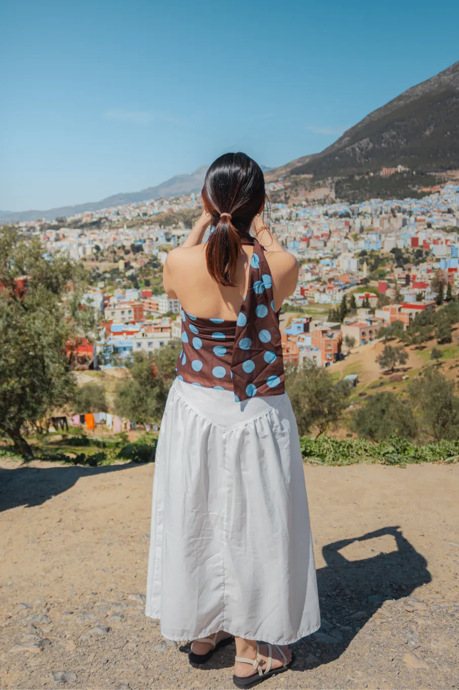 Solo female travel Morocco — woman exploring Marrakech medina safely